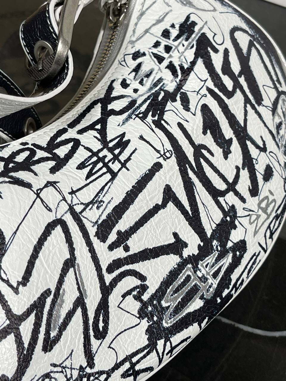 Сумка Balecniaga XS Le Cagole Graffiti — фото 10