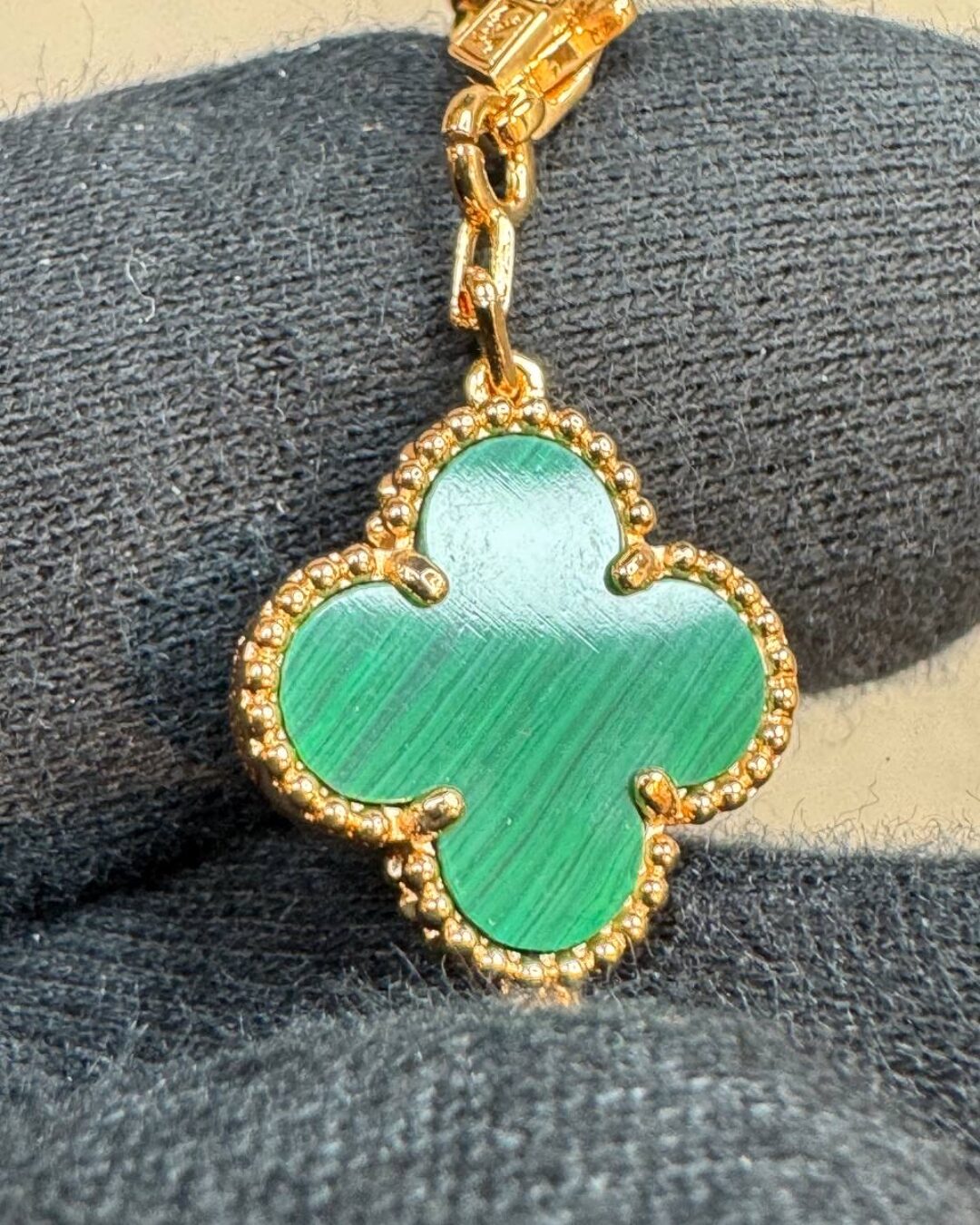 Браслет Van Cleef & Arpels Vintage Alhambra (Gold/Green) — изображение 8