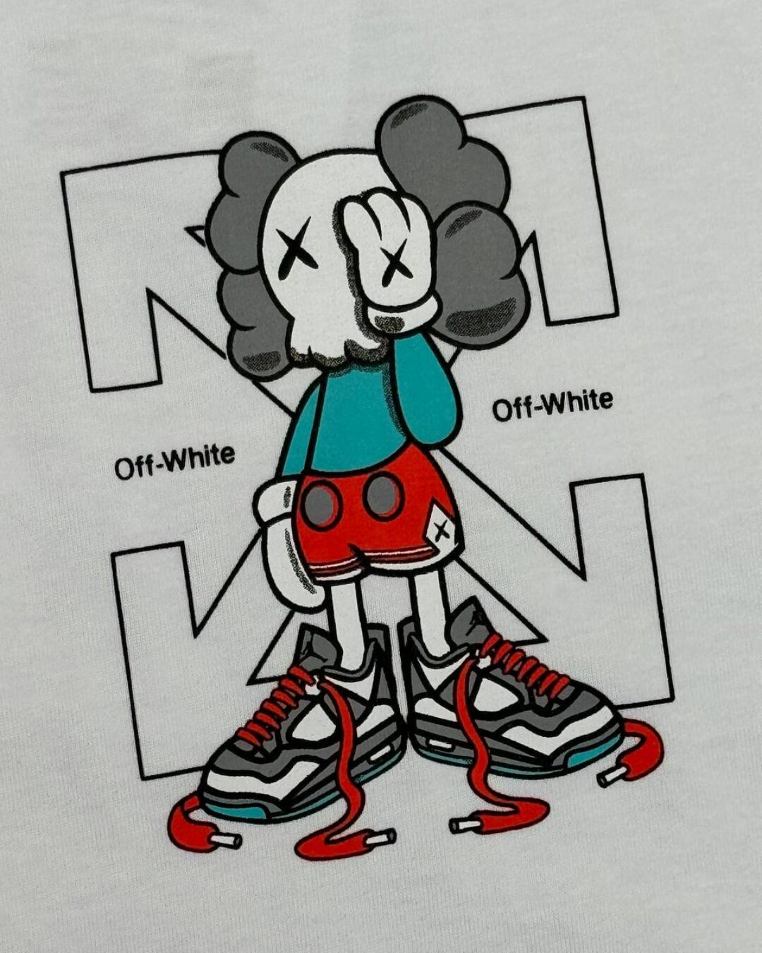 Футболка Off White x Kaws — изображение 6