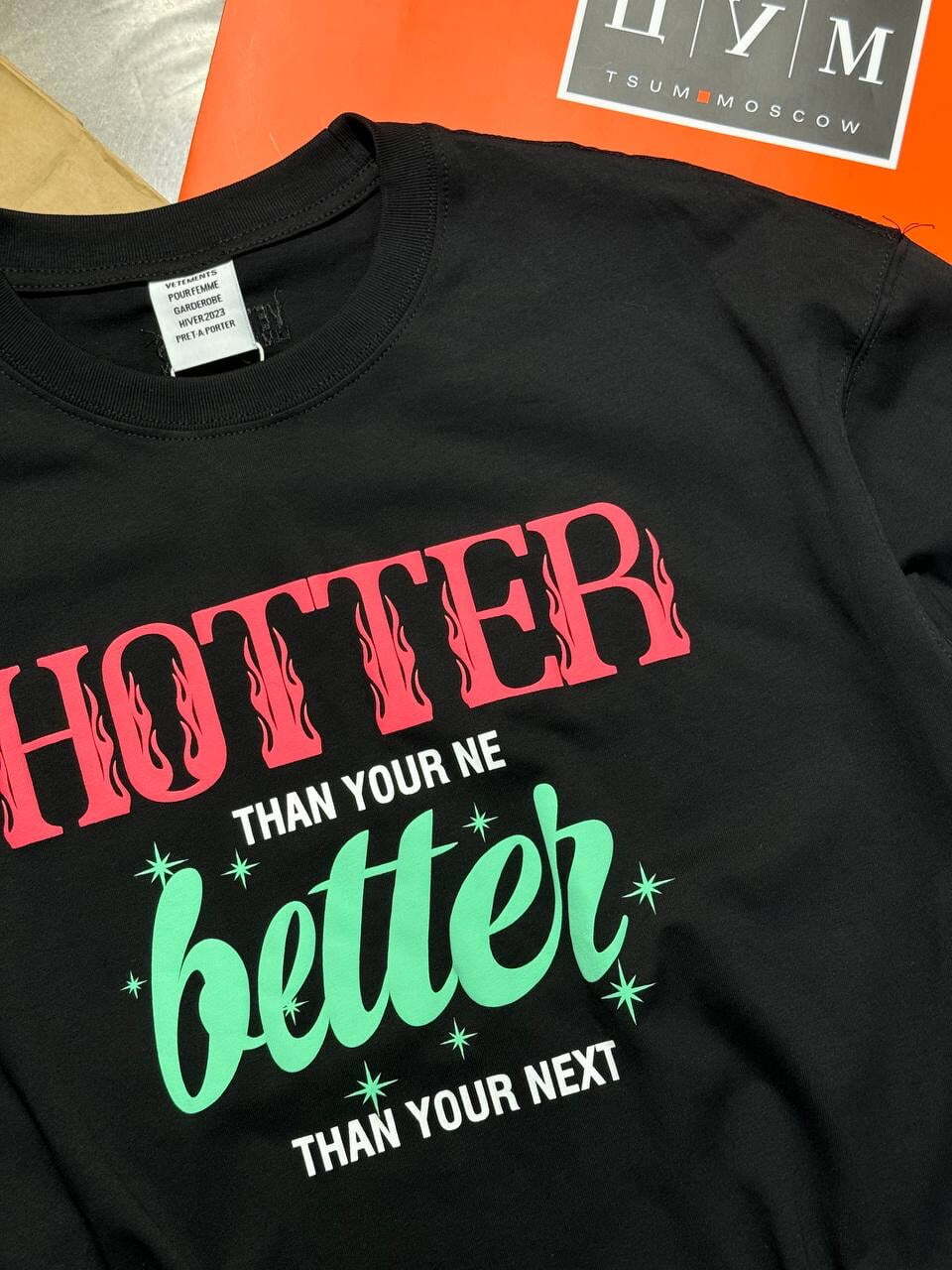 Футболка Vetements Hotter Then You'r Ex — фото 4