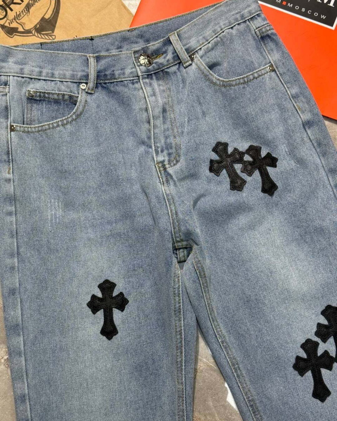 Джинсы Chrome Hearts — изображение 3