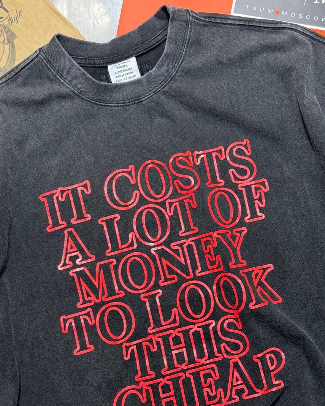 Футболка Vetements A Lot Of Money — изображение 4