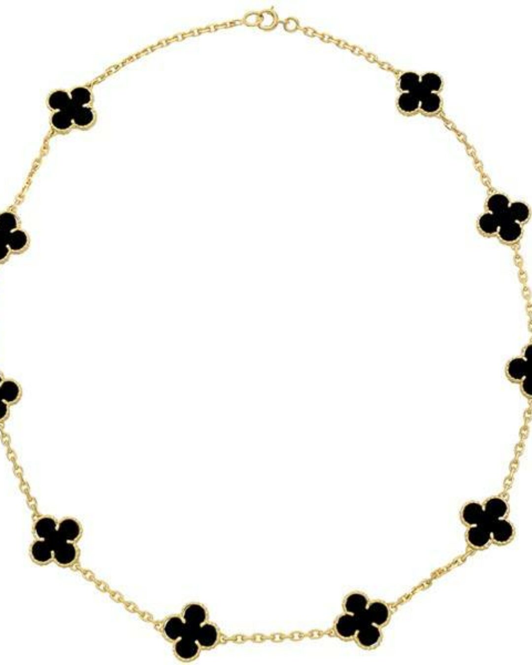 Колье Van Cleef & Arpels Vintage Alhambra(Gold/DarkBlue/Poly) — изображение 2