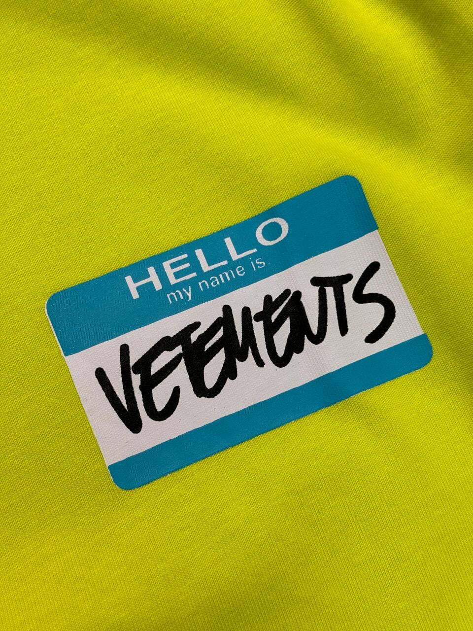 Футболка Vetements My Name Is — фото 5