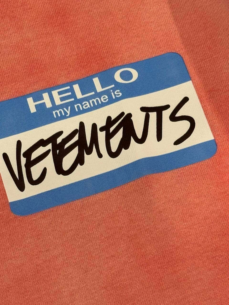 Футболка Vetements My Name Is — фото 9