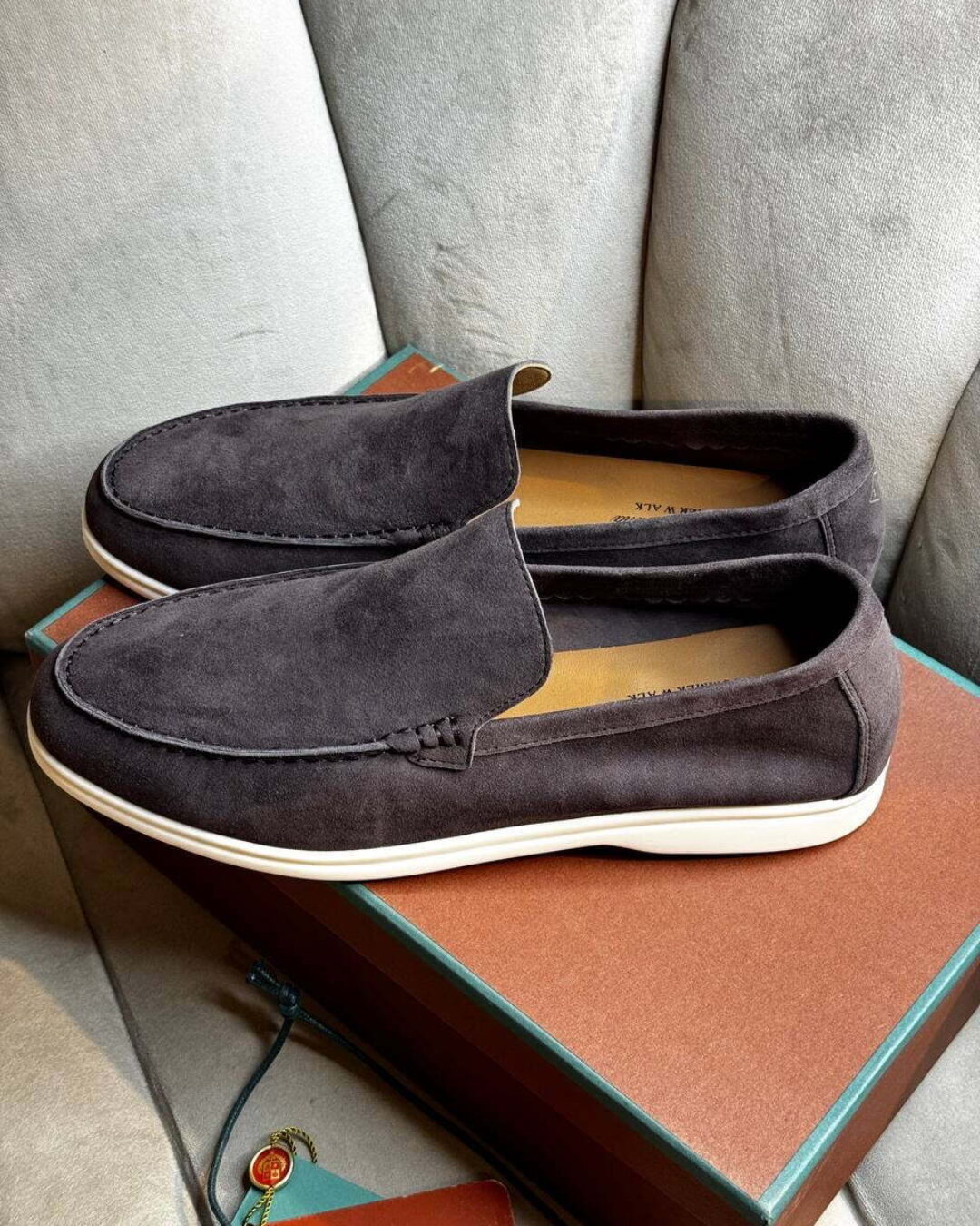 Лоферы Loro Piana Chocolate — изображение 5