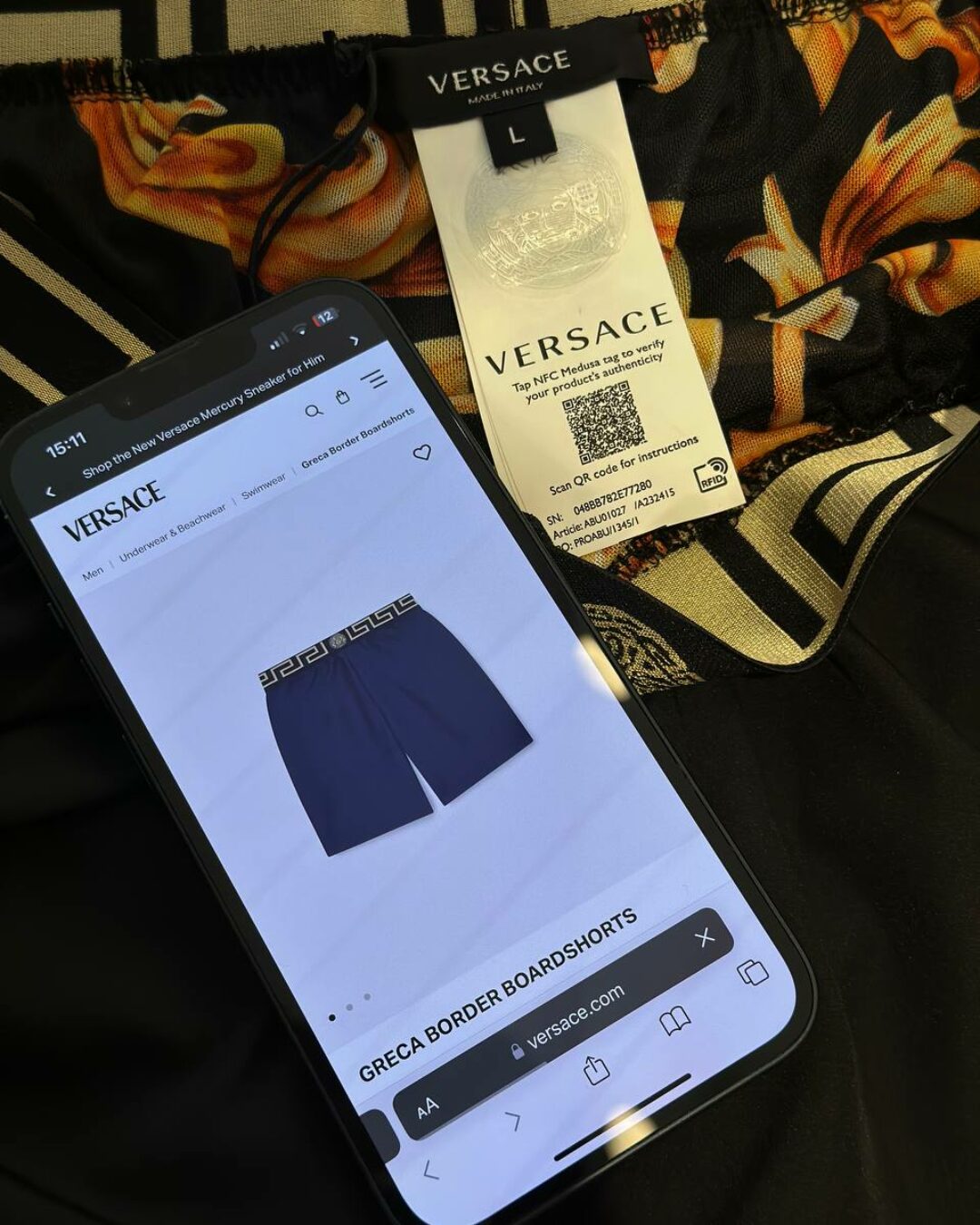 Плавательные Шорты Versace — изображение 8