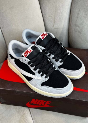 Кеды Travis Scott x Air Jordan 1 Smoke Grey