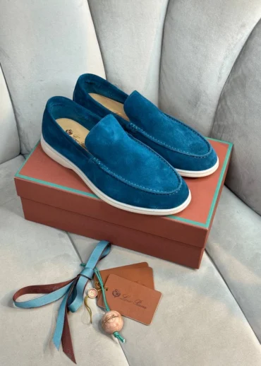 Лоферы Loro Piana Malachite Blue