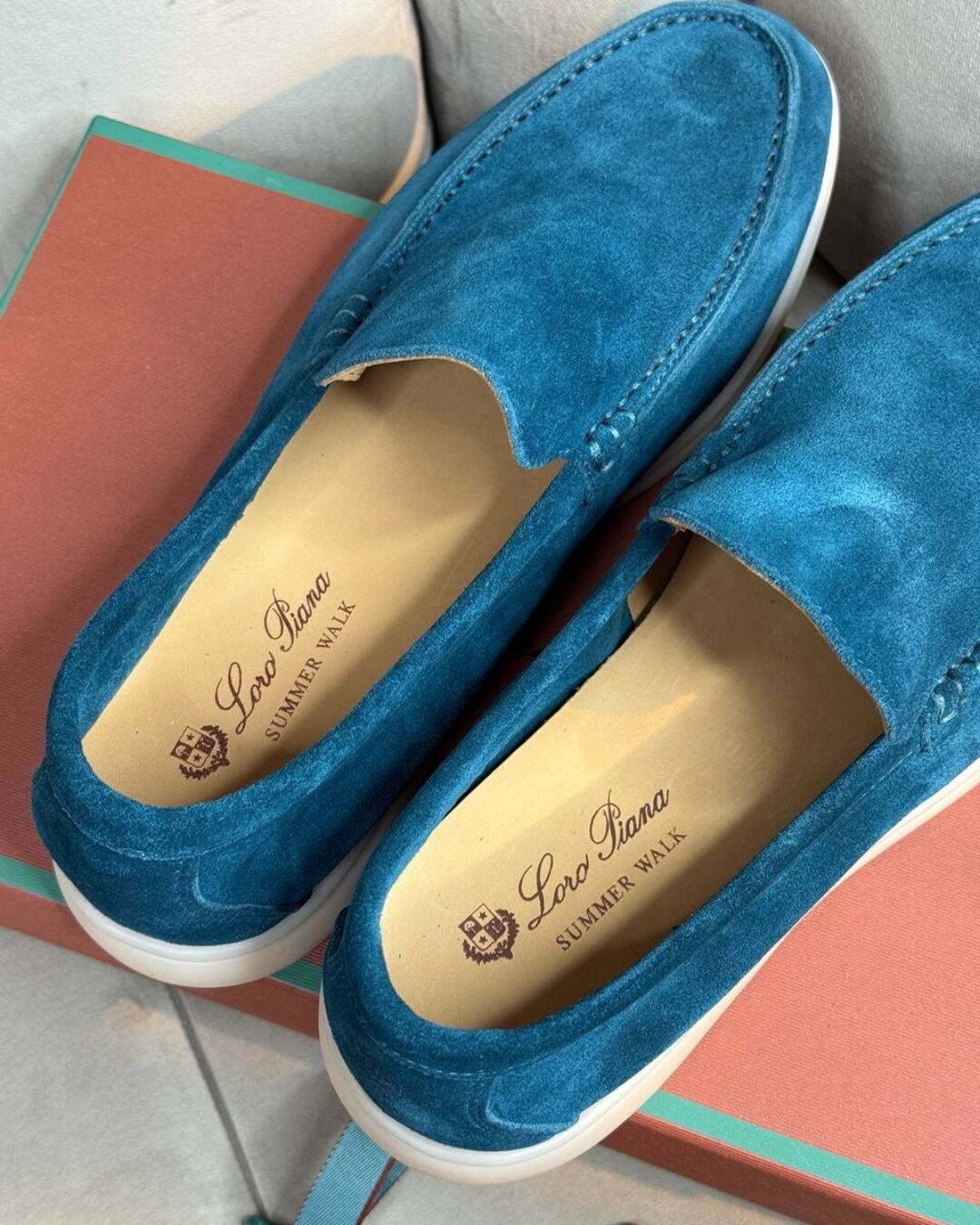 Лоферы Loro Piana Malachite Blue — изображение 4