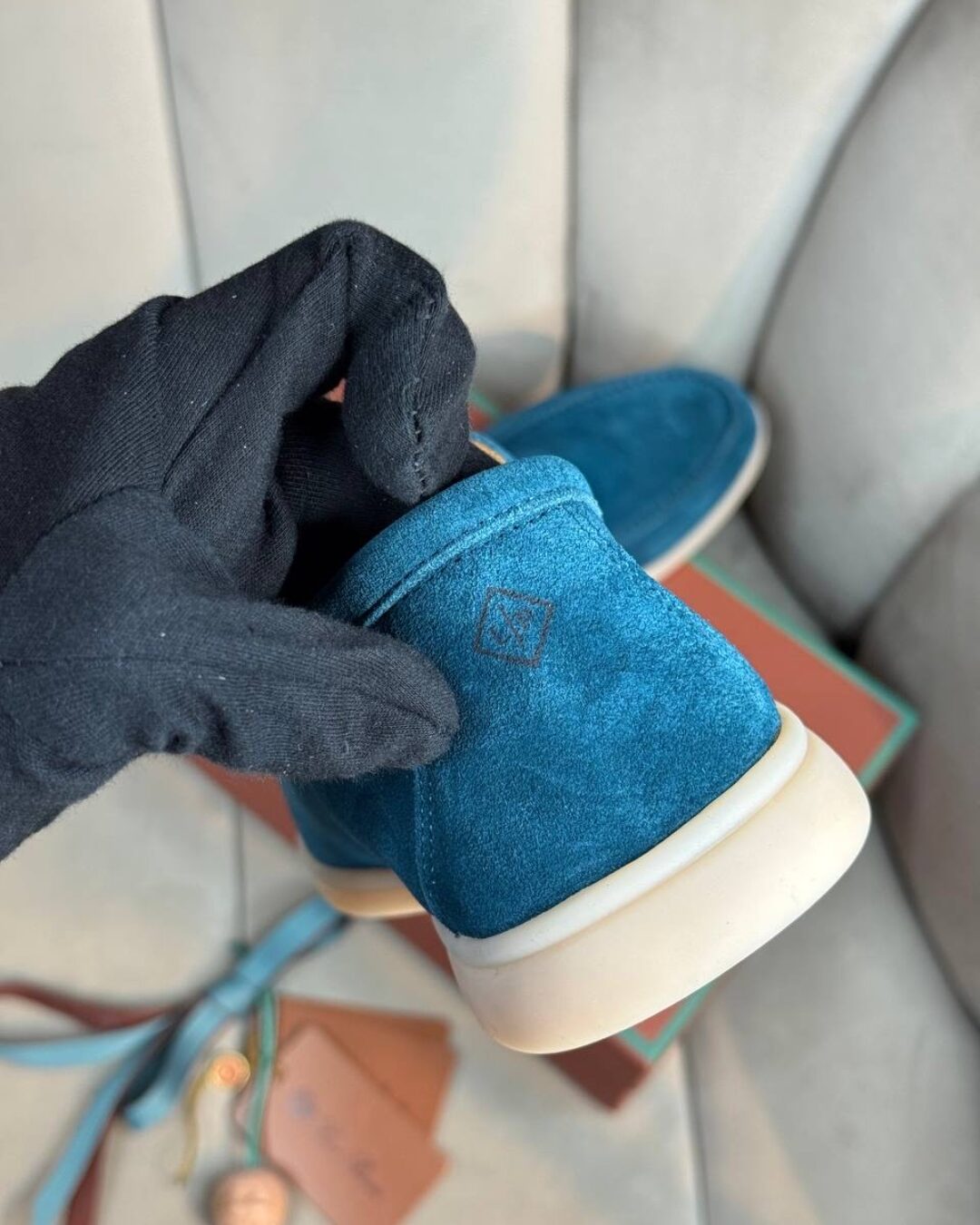 Лоферы Loro Piana Malachite Blue — изображение 6