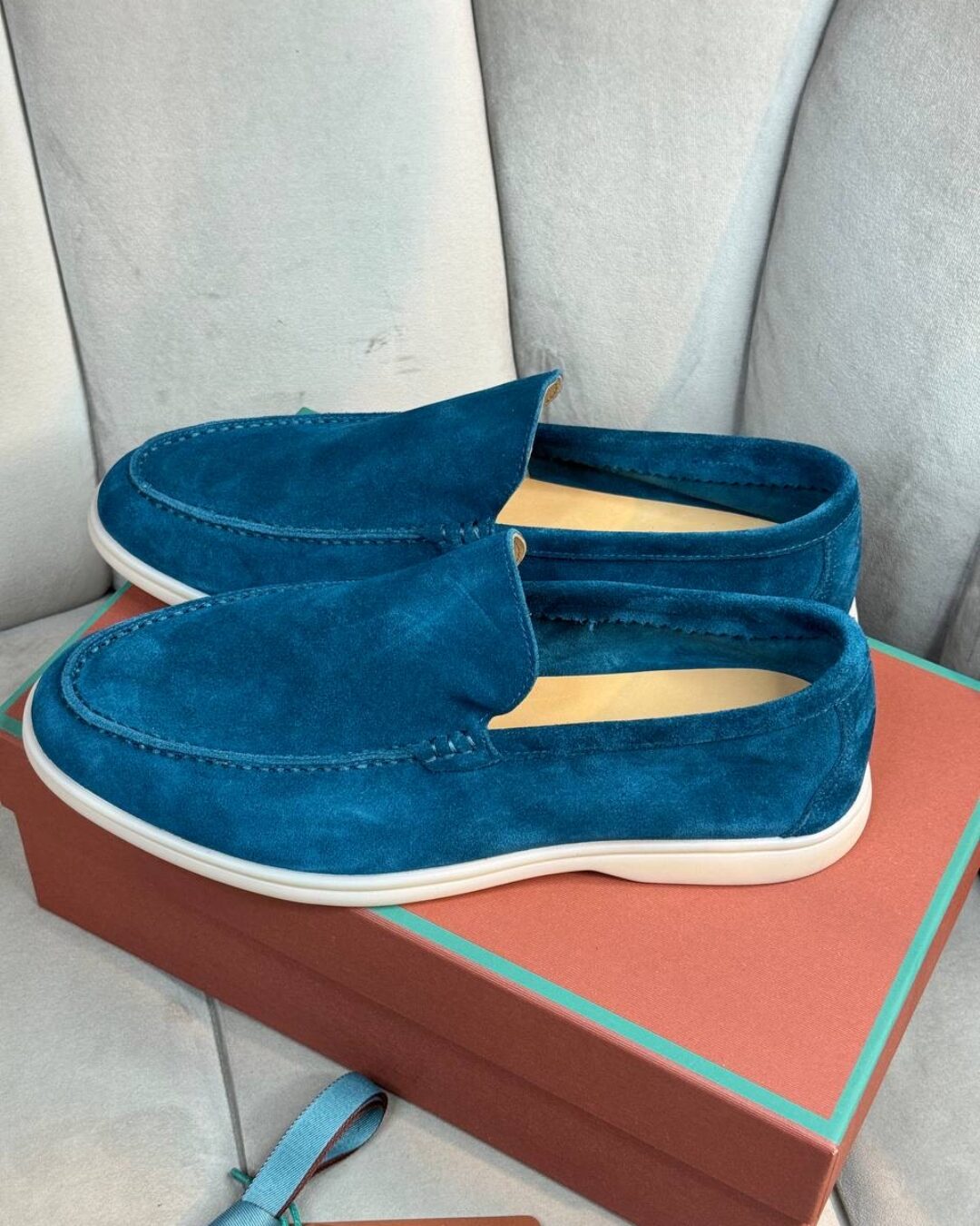 Лоферы Loro Piana Malachite Blue — изображение 5