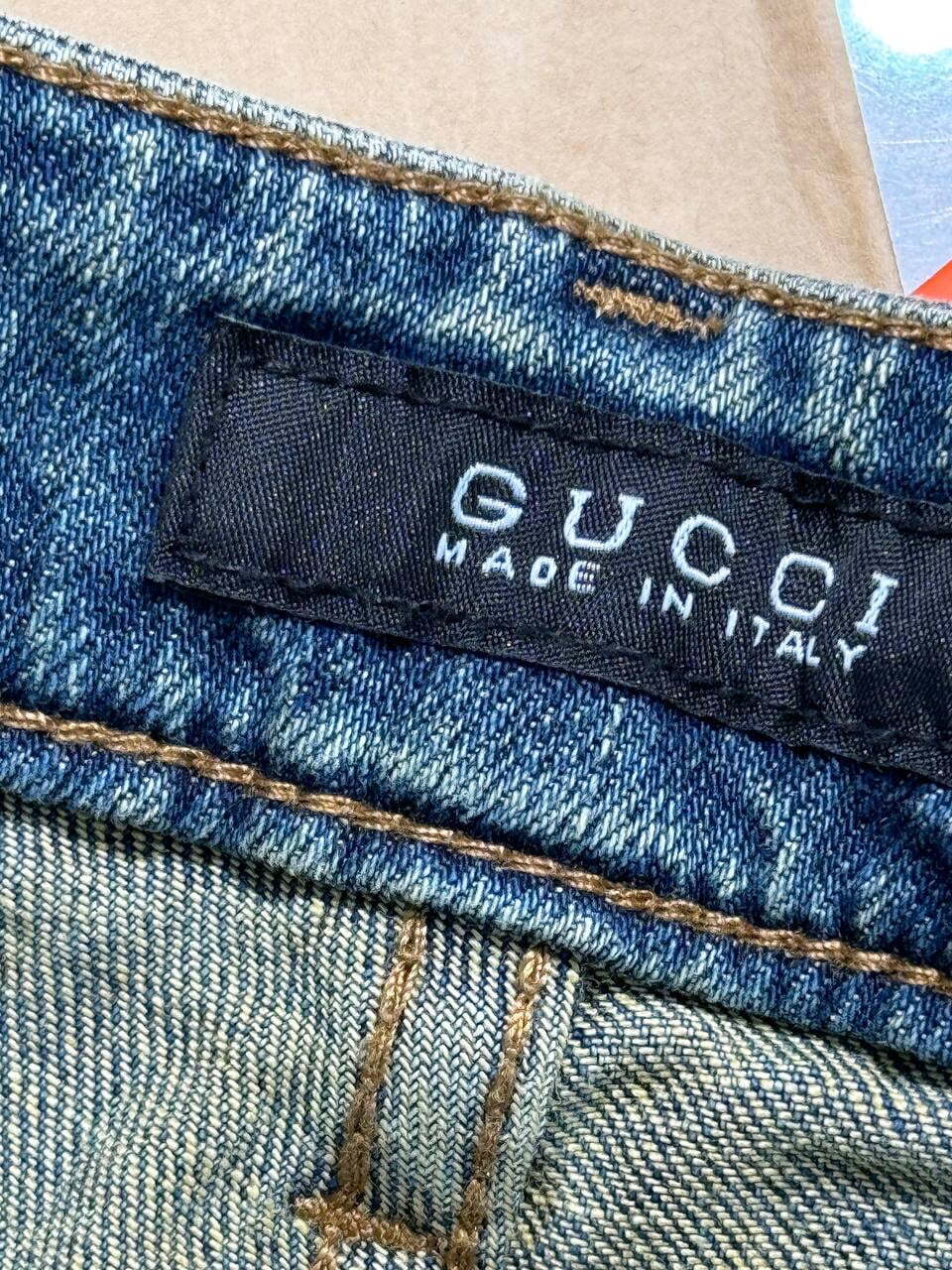 Джинсы Gucci — фото 9