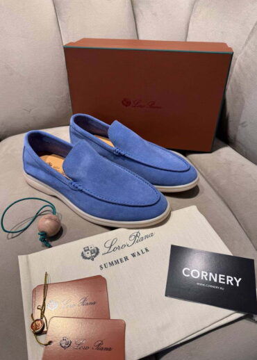 Лоферы Loro Piana Sky Blue