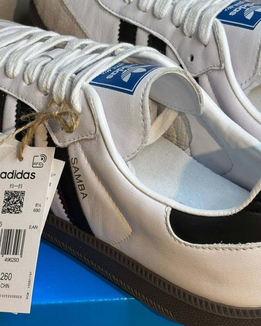 Кроссовки Adidas Samba OG White Black Gum — изображение 8