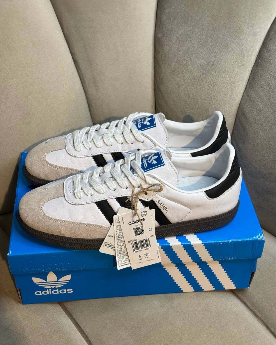 Кроссовки Adidas Samba OG White Black Gum — изображение 3