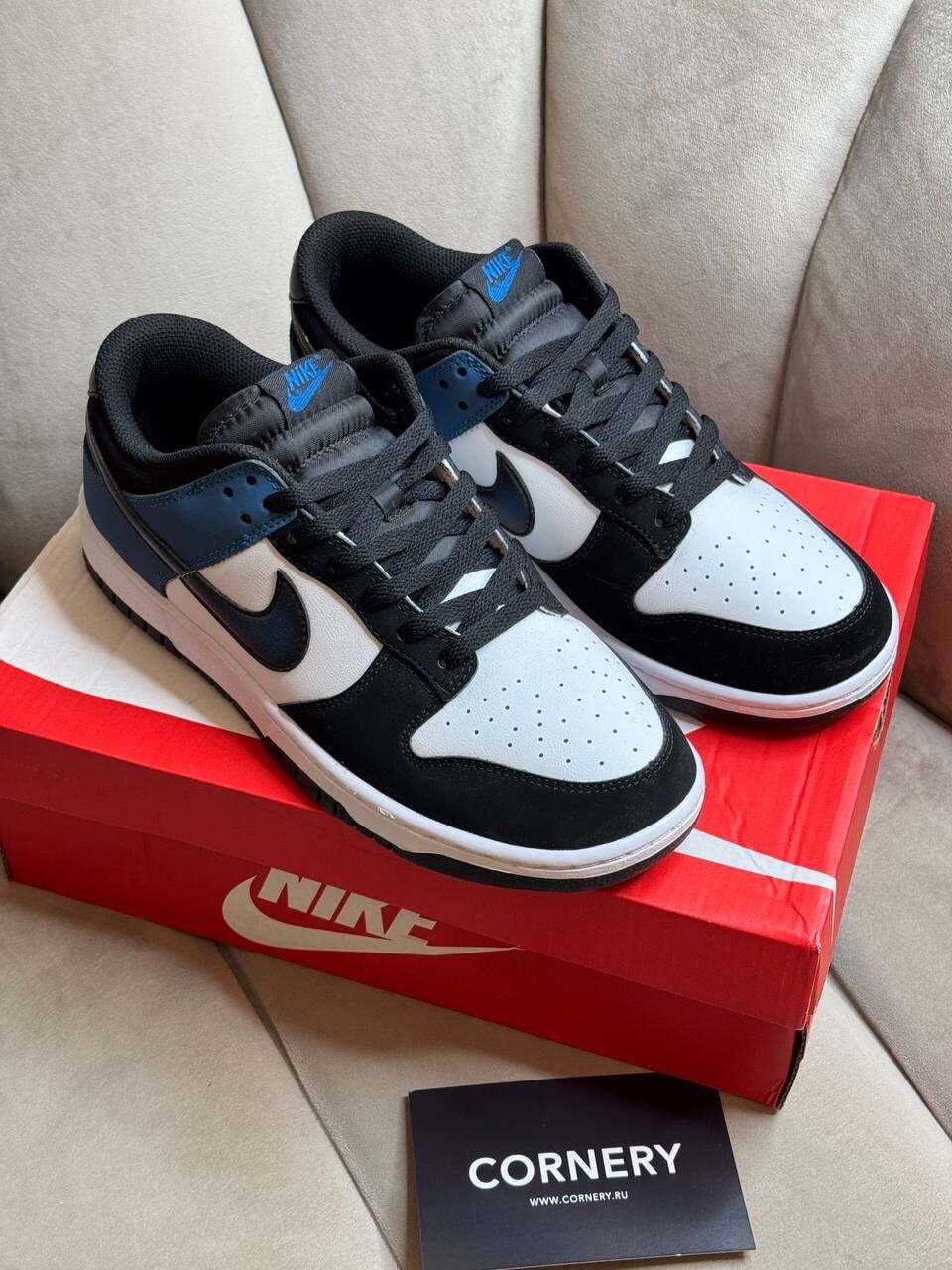 Кеды Nike Dunk Low Airbrush - Industrial Blue