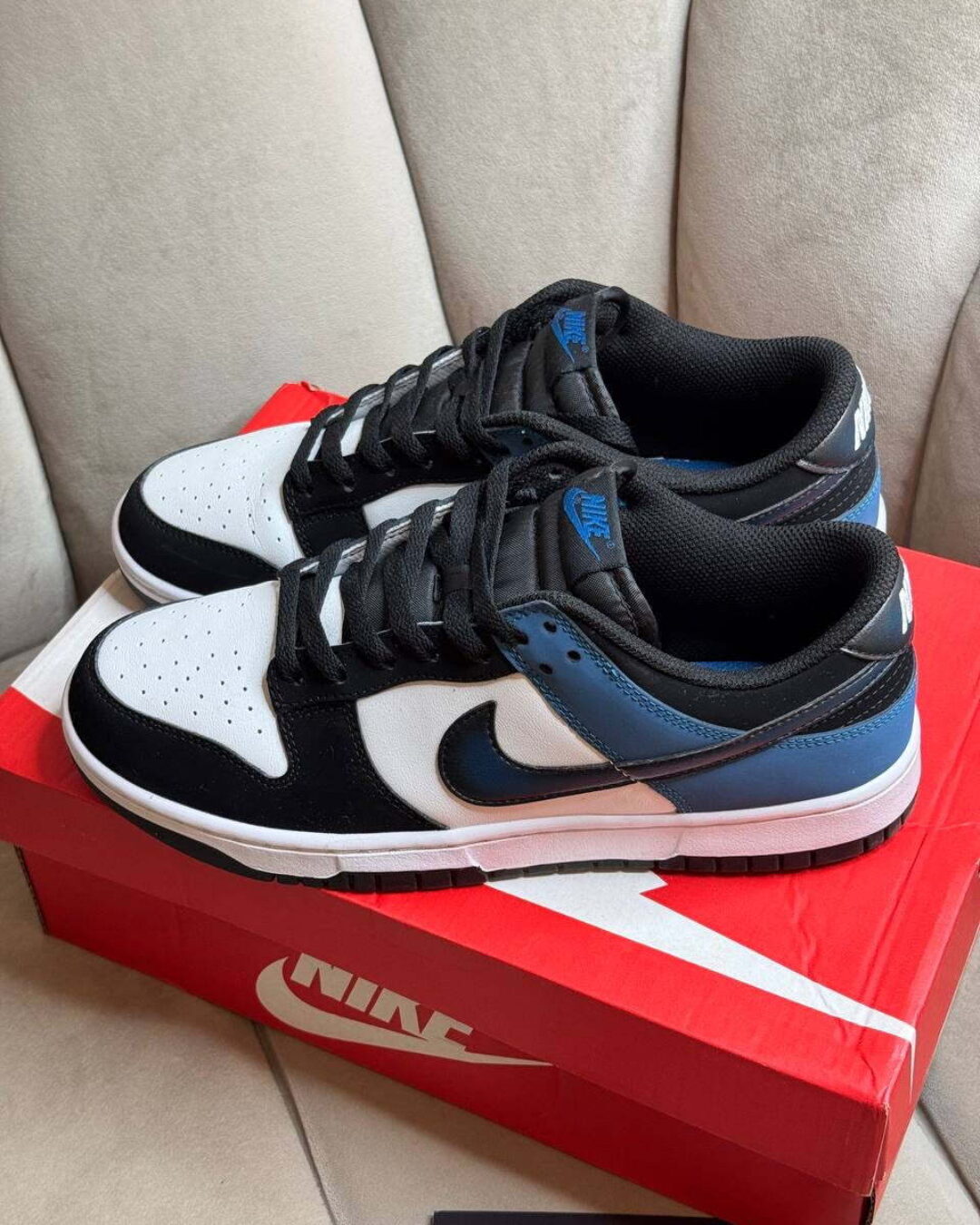 Кеды Nike Dunk Low Airbrush - Industrial Blue — изображение 2