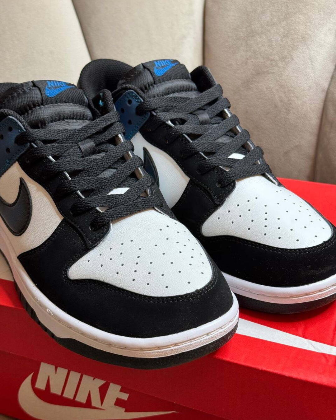 Кеды Nike Dunk Low Airbrush - Industrial Blue — изображение 8