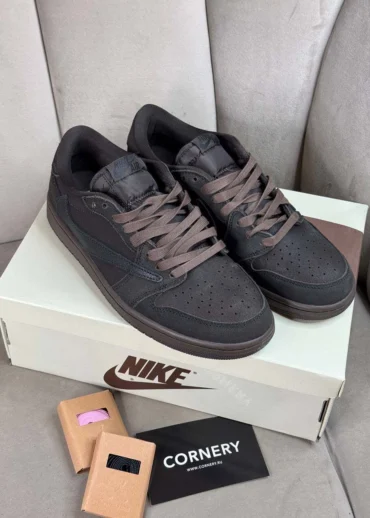 Кеды Nike Travis Scott x Air Jordan 1 Velvet Brown