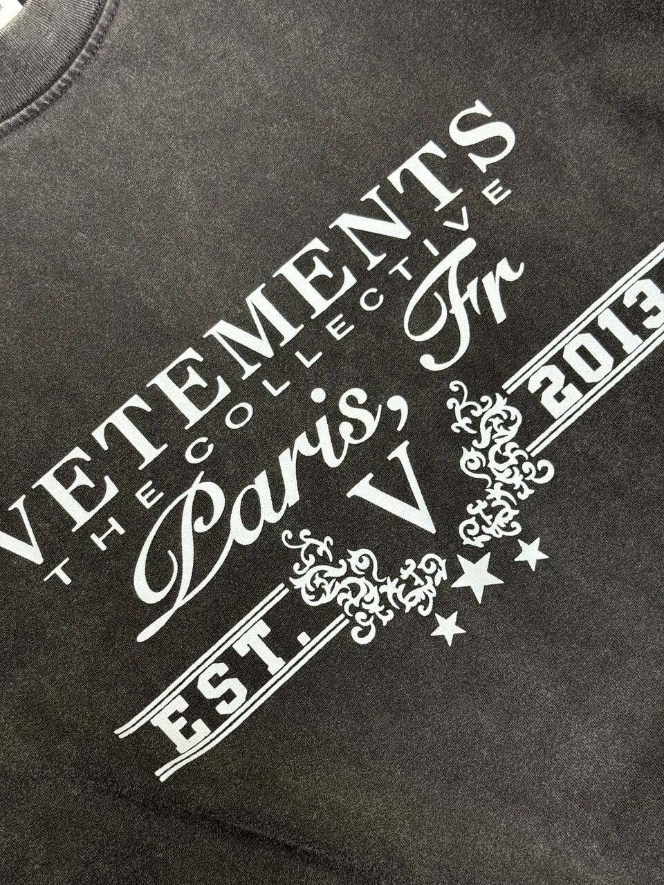Футболка Vetements Logo Paris — фото 6