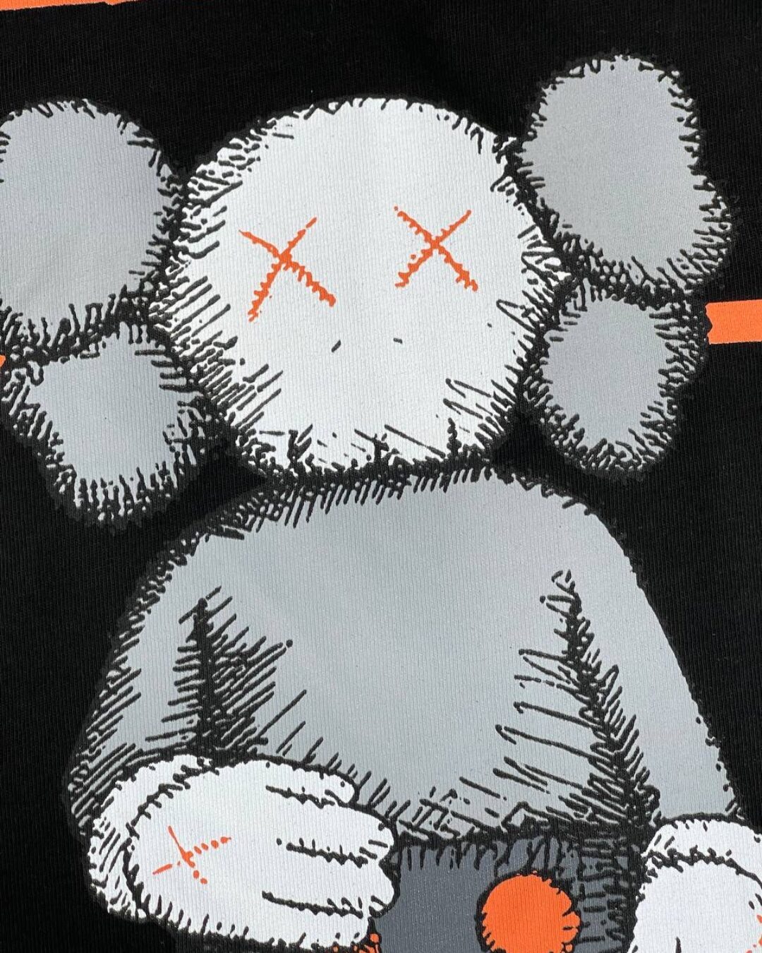 Футболка Off White x Kaws — изображение 9