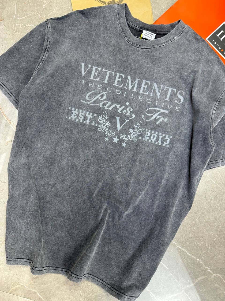 Футболка Vetements Logo Paris — фото 5