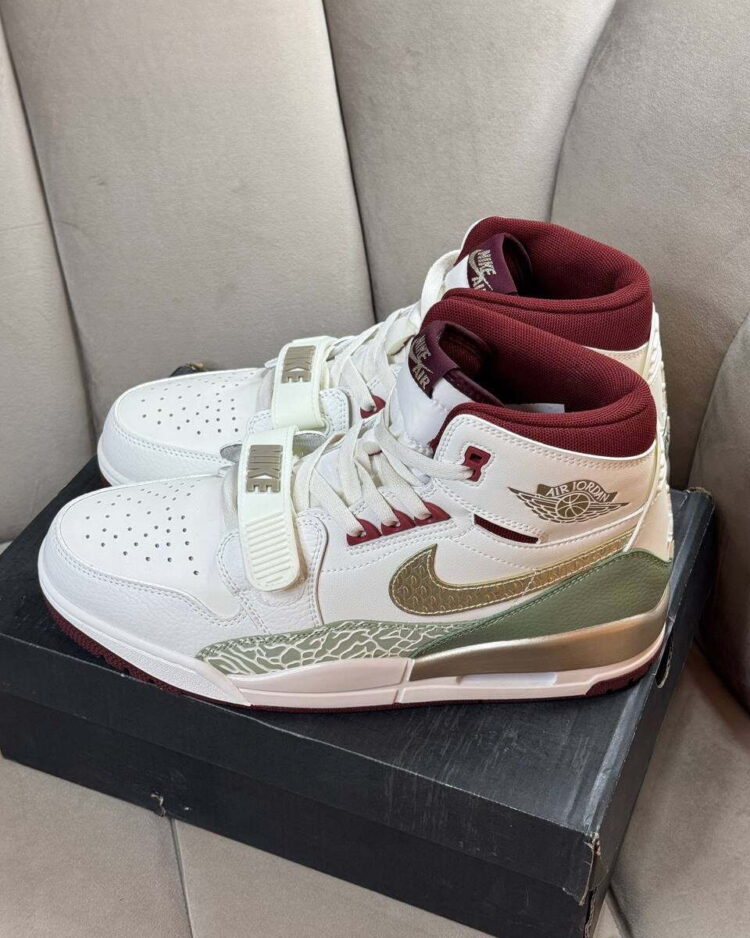 Кеды Air Jordan Legacy 312 Year of the Dragon - Gold — фото 4