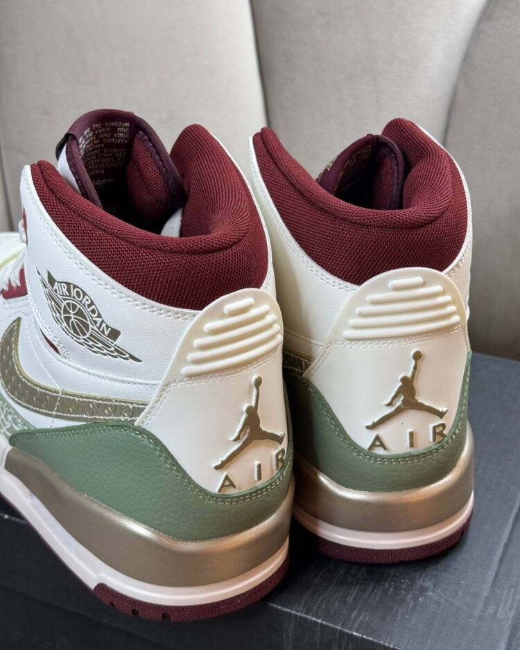 Кеды Air Jordan Legacy 312 Year of the Dragon - Gold — фото 7