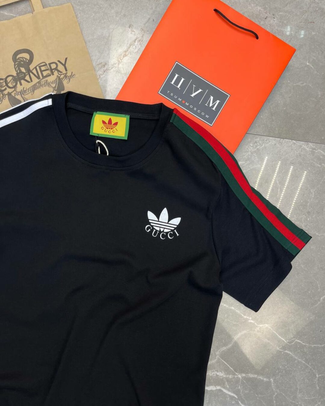 Футболка Gucci x Adidas — изображение 4