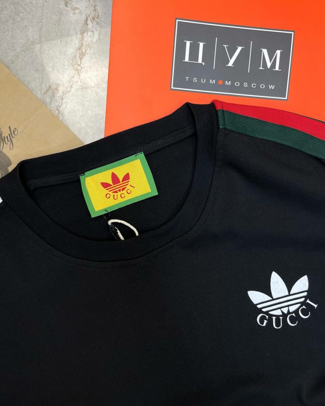 Футболка Gucci x Adidas — изображение 5