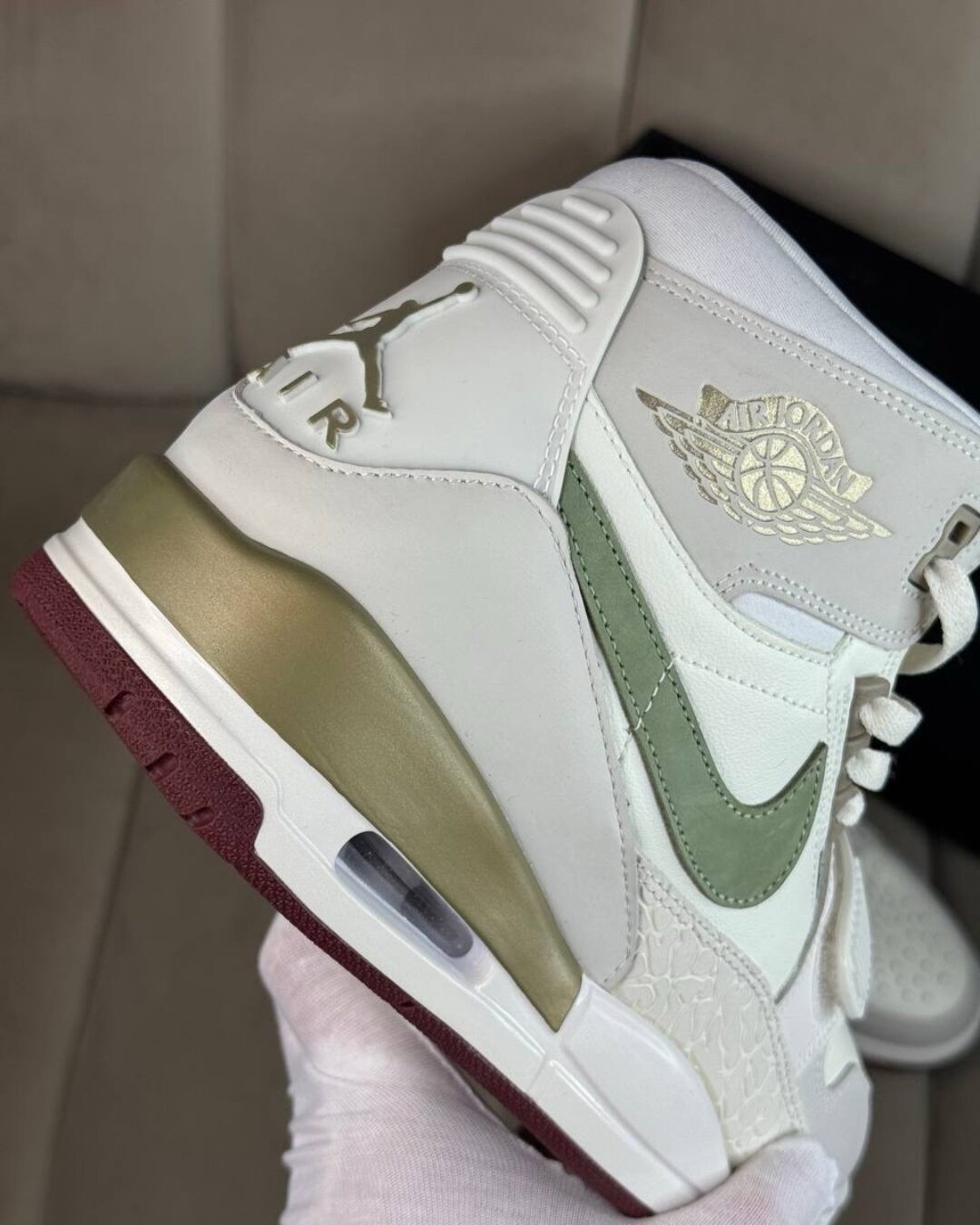 Кроссовки Nike Air Jordan Legacy 312 Year of the Dragon - Oil Green — изображение 4