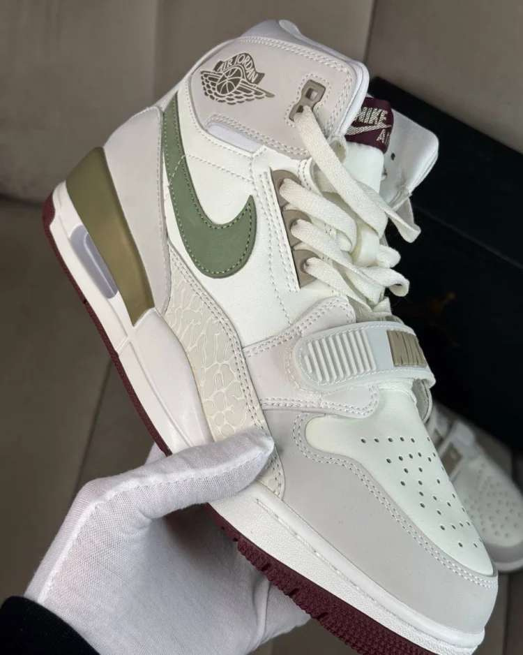 Кроссовки Nike Air Jordan Legacy 312 Year of the Dragon - Oil Green — фото 6