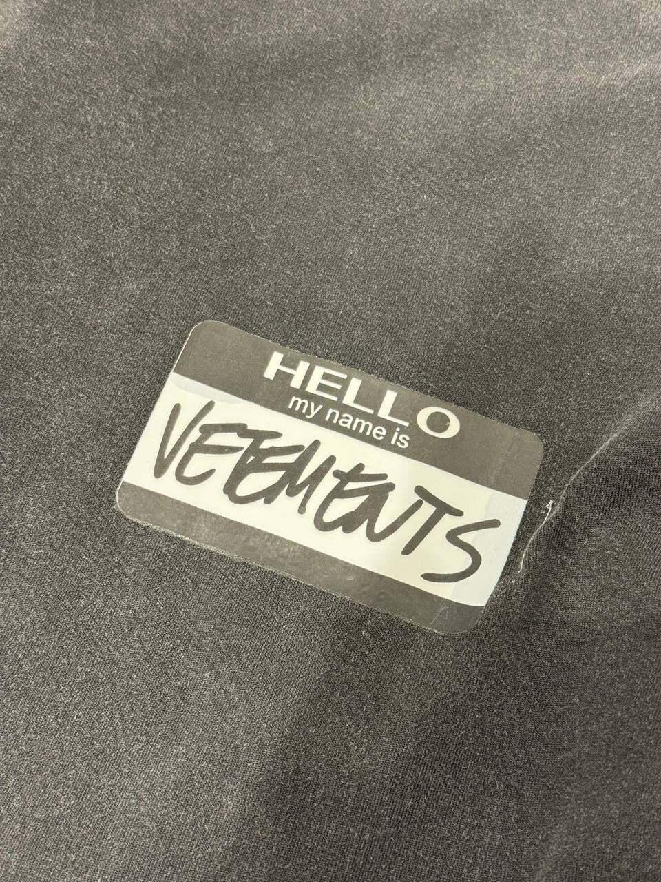 Футболка Vetements My Name Is — фото 4