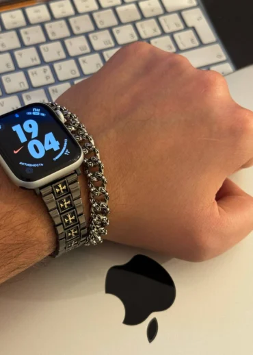 Браслет Chrome Hearts (Apple Watch 42/44/45/49)
