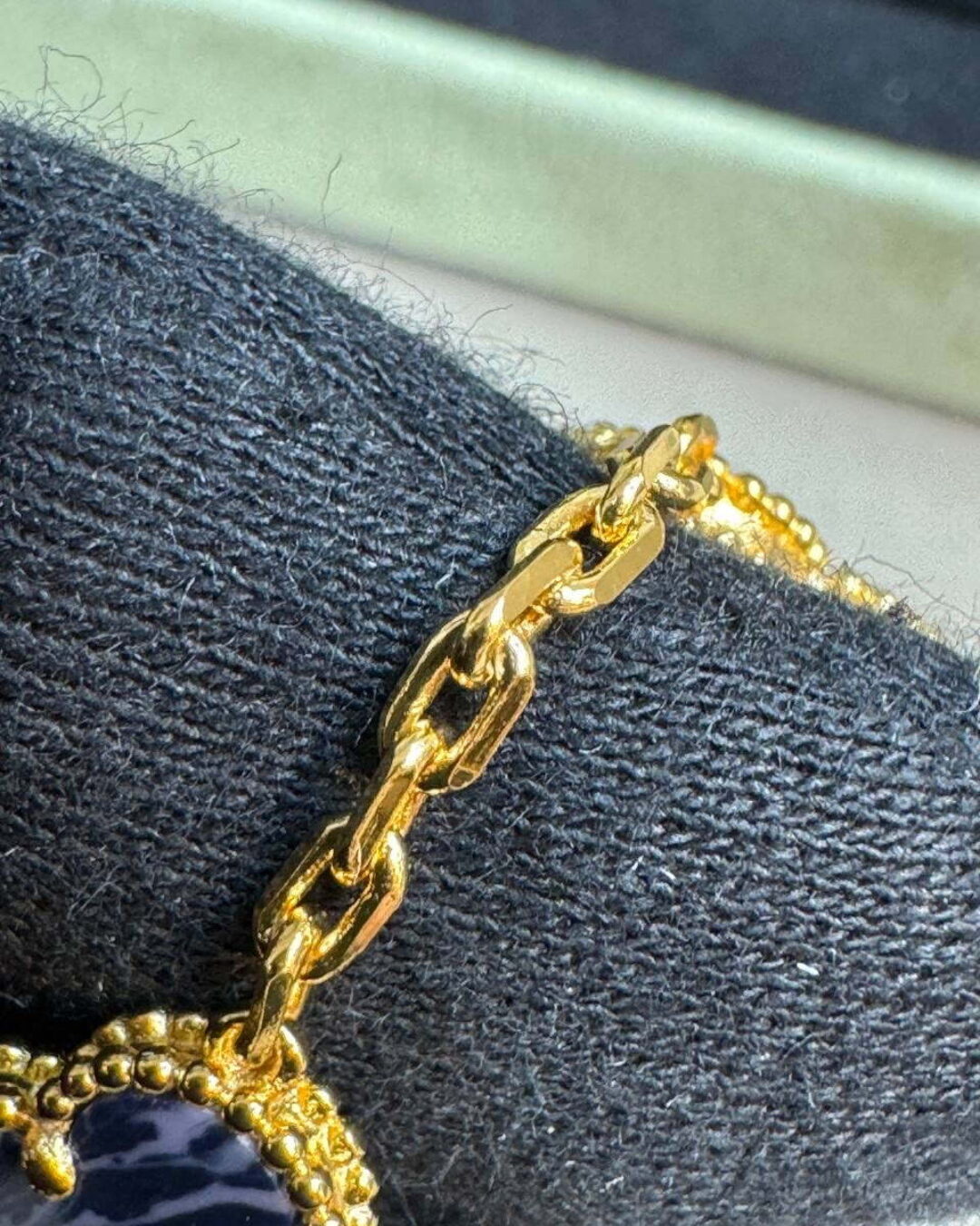 Браслет Van Cleef & Arpels Vintage Alhambra Gold/Blue — изображение 4