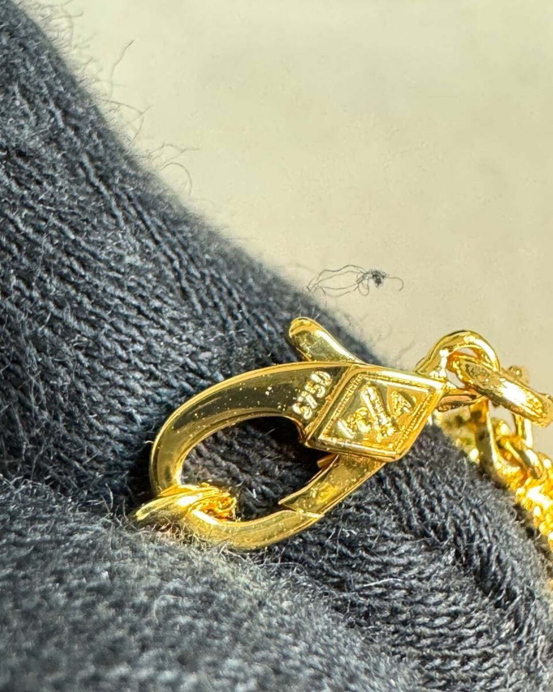 Браслет Van Cleef & Arpels Vintage Alhambra Gold/Blue — изображение 8