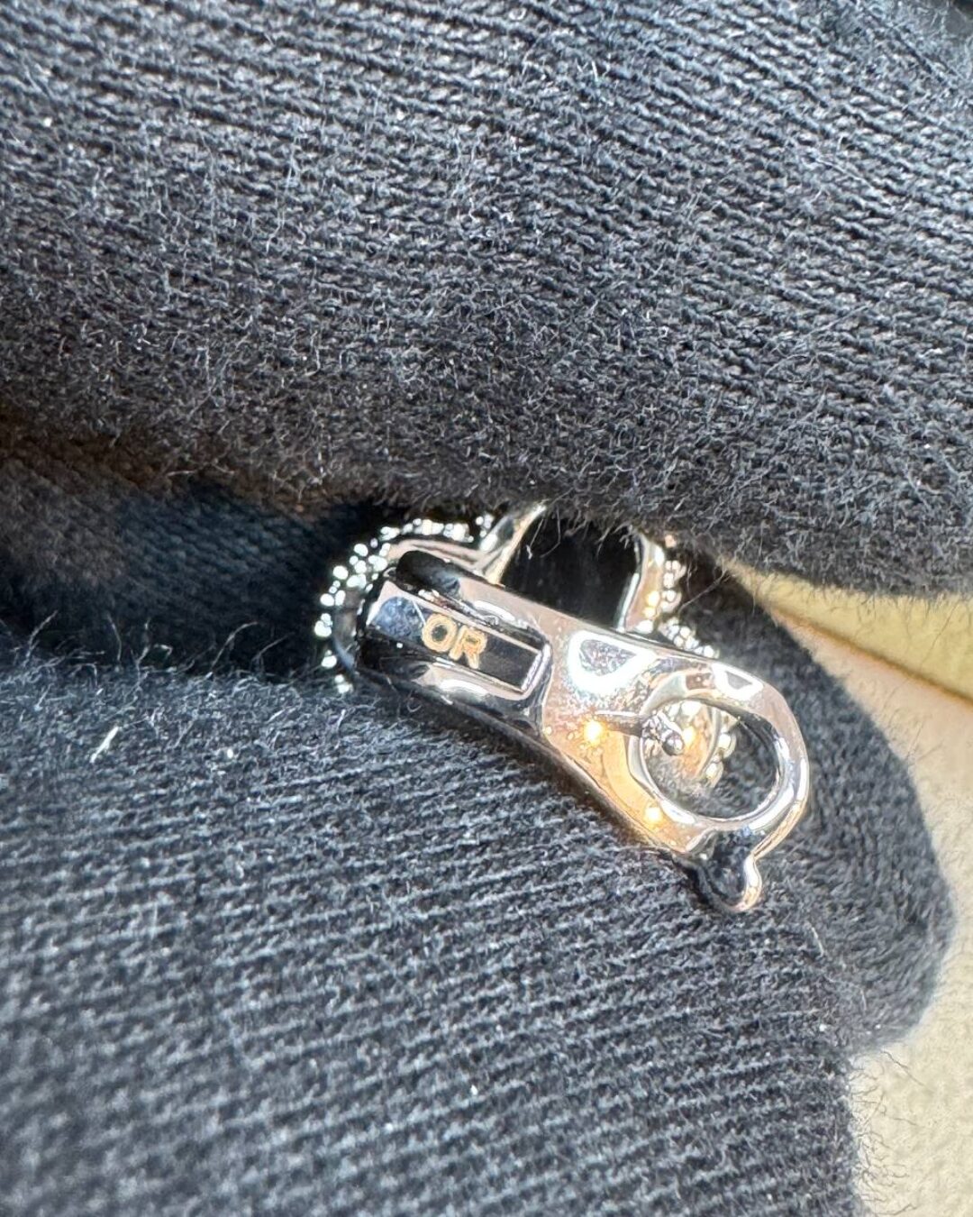 Серьги Van Cleef & Arpels Vintage Alhambra (Silver/Black) — изображение 4