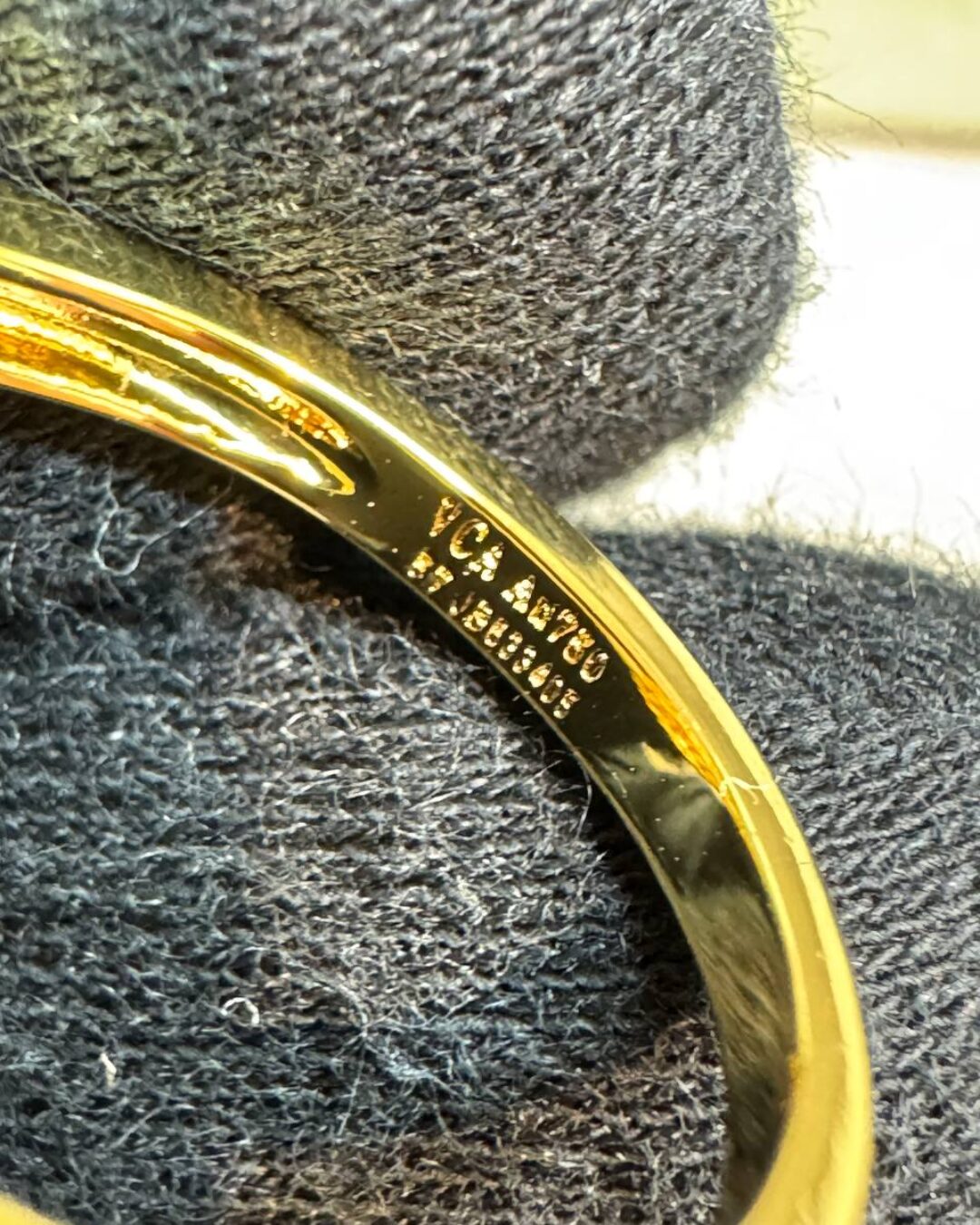 Кольцо Van Cleef & Arpels Vintage Alhambra (Gold/Blue) — изображение 5