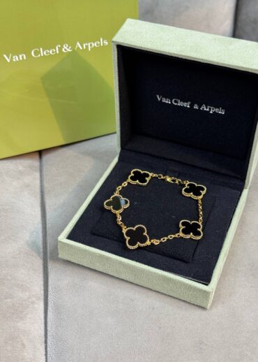 Браслет Van Cleef & Arpels Vintage Alhambra Gold/Black