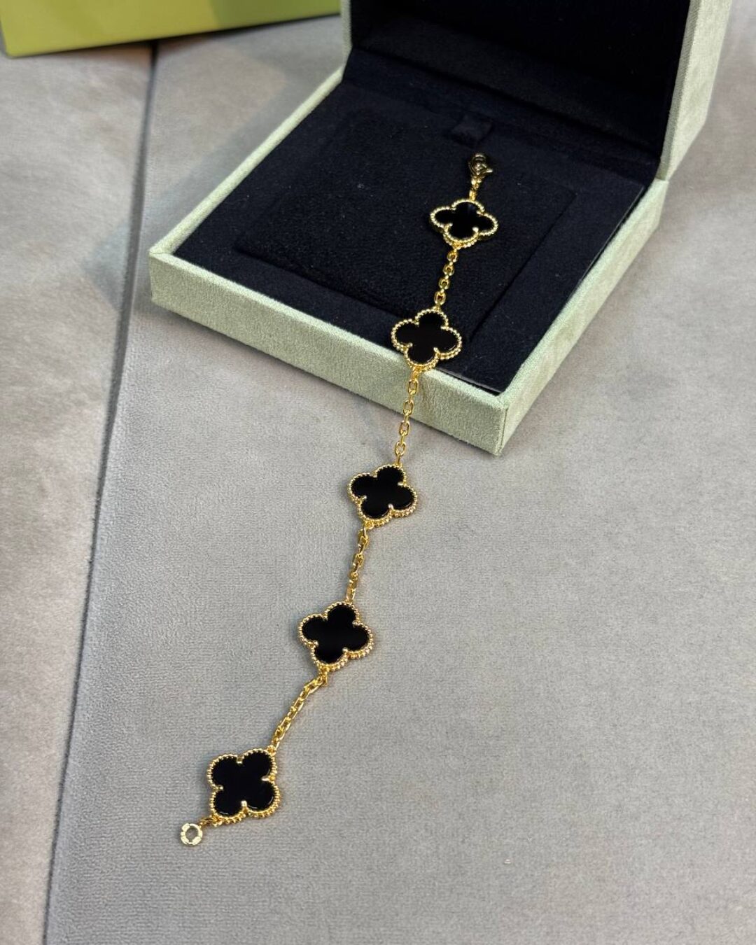 Браслет Van Cleef & Arpels Vintage Alhambra Gold/Black — изображение 5