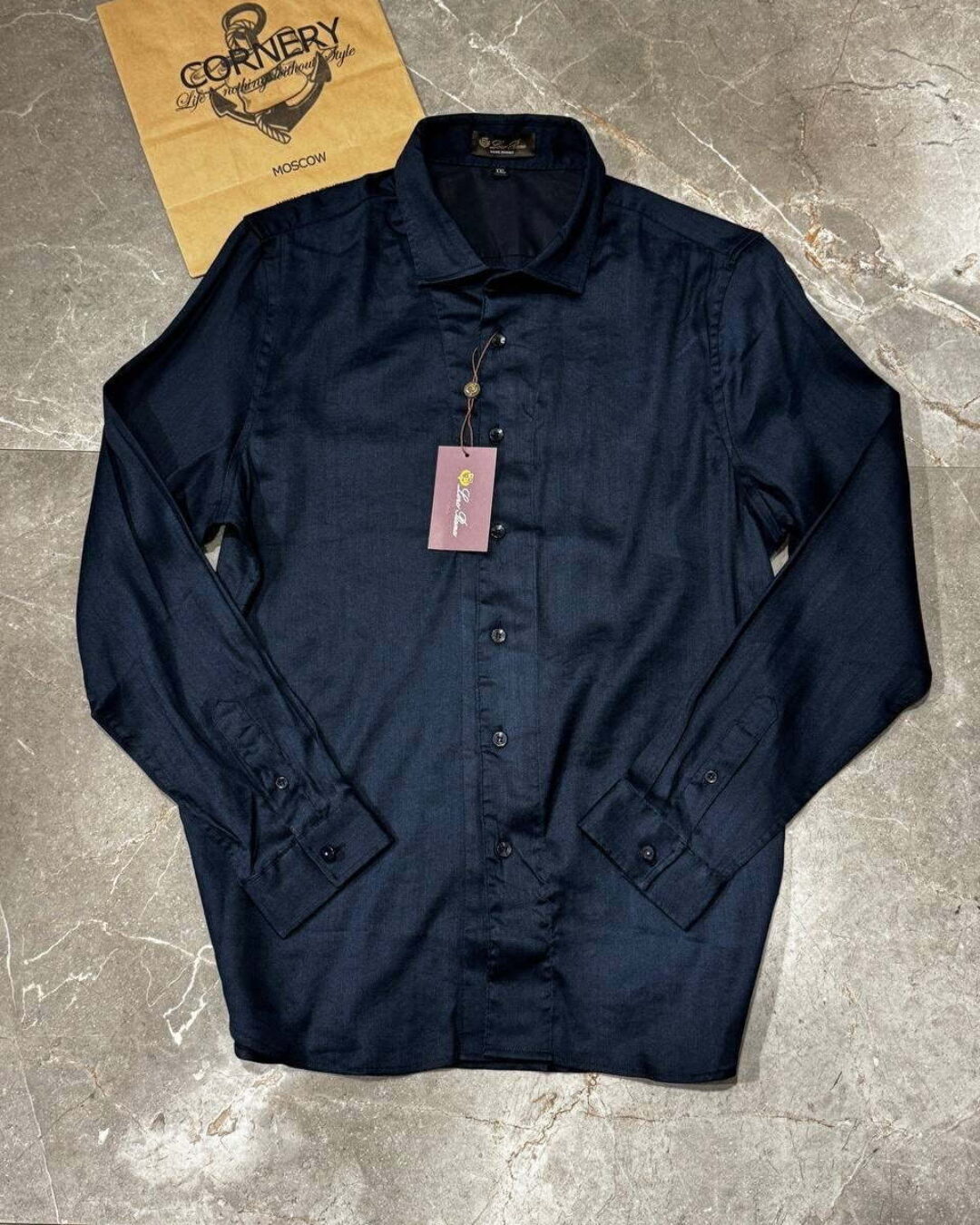 Льняная рубашка Loro Piana — изображение 2