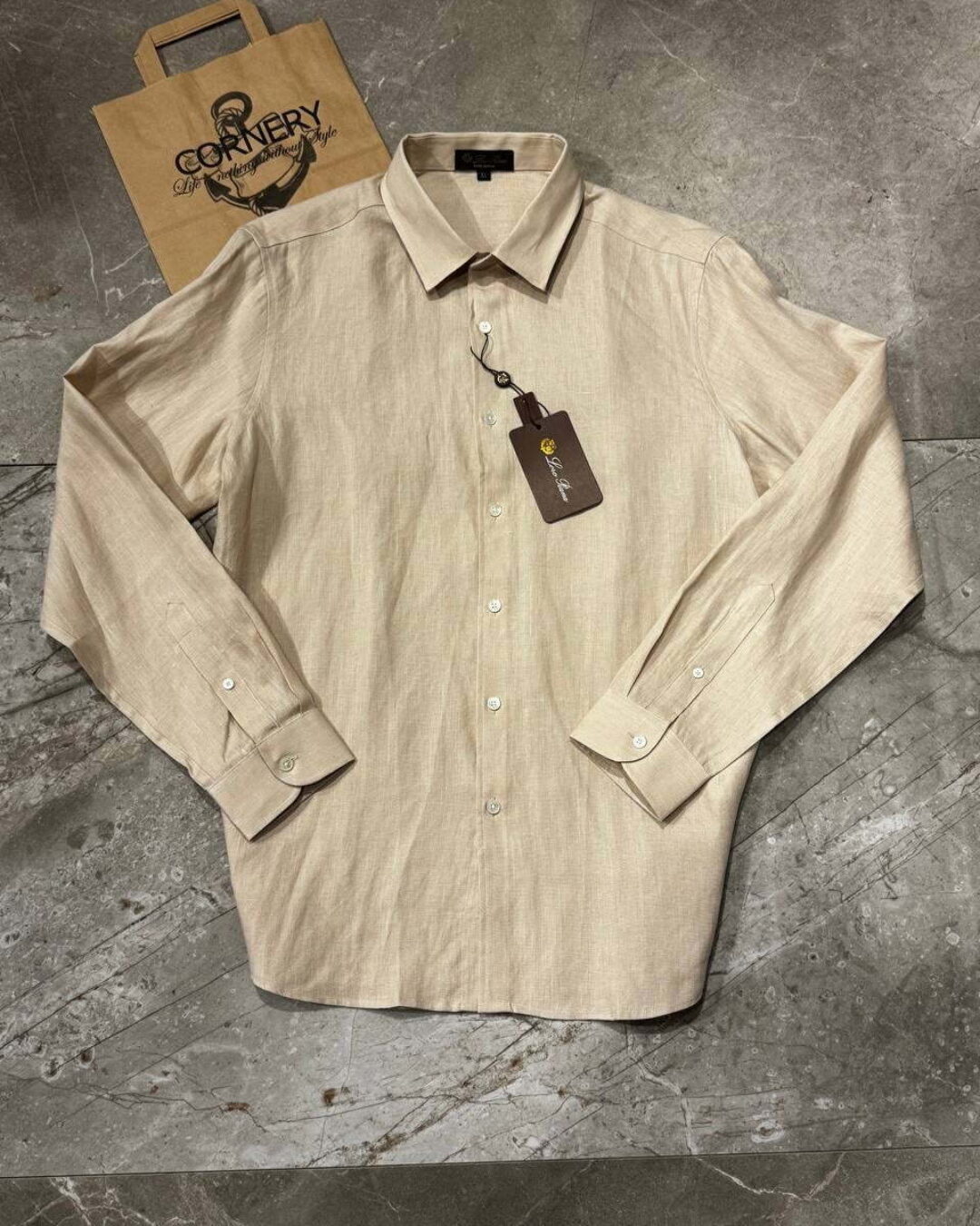 Льняная рубашка Loro Piana — изображение 3