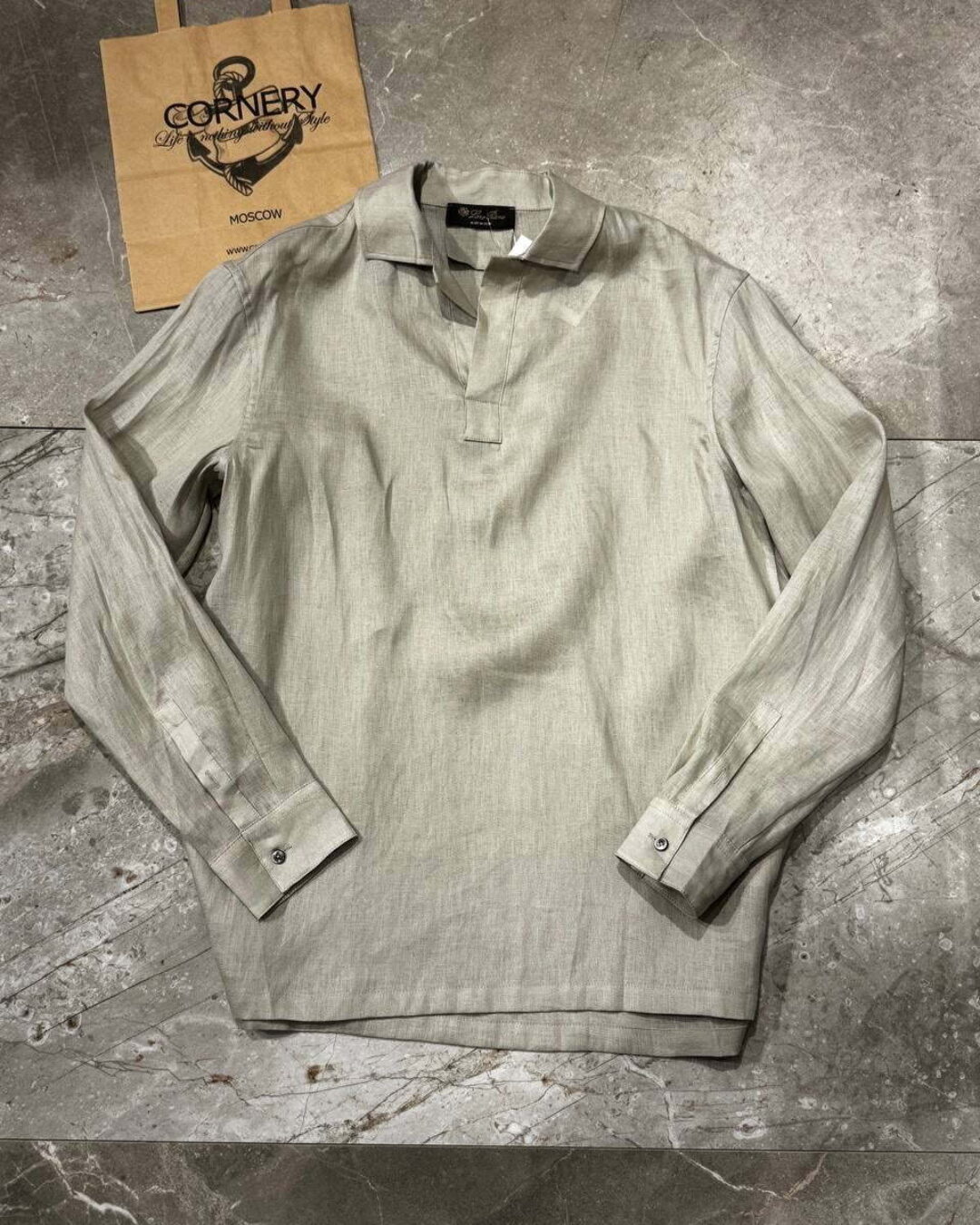 Льняная рубашка Loro Piana — изображение 2