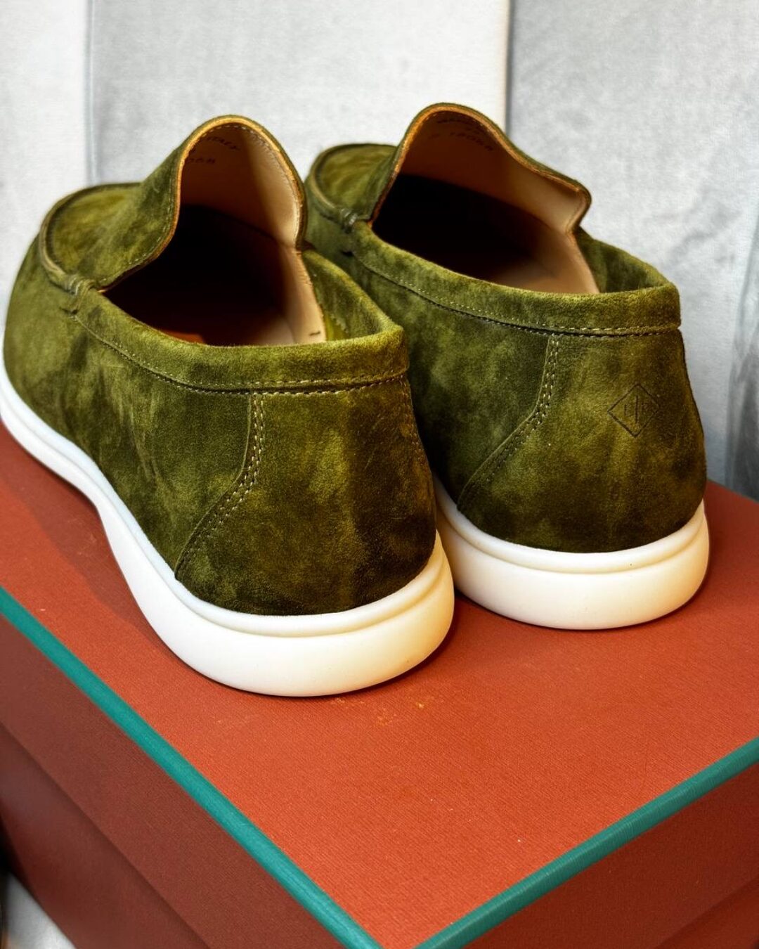 Лоферы Loro Piana Army Green — изображение 7