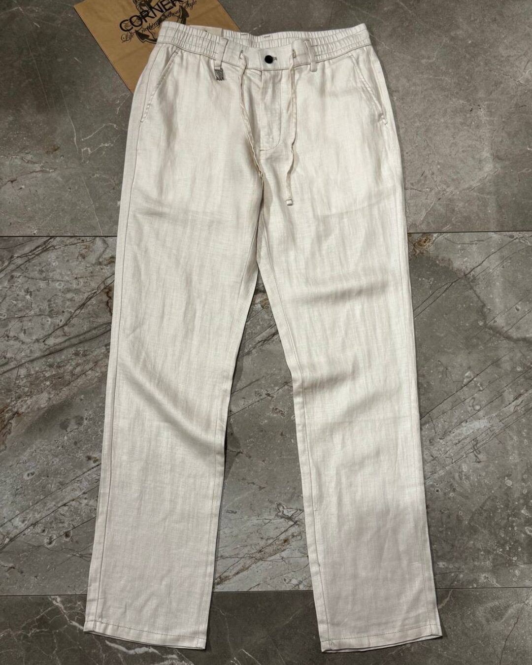 Льняные штаны Brunello Cucinelli — изображение 2