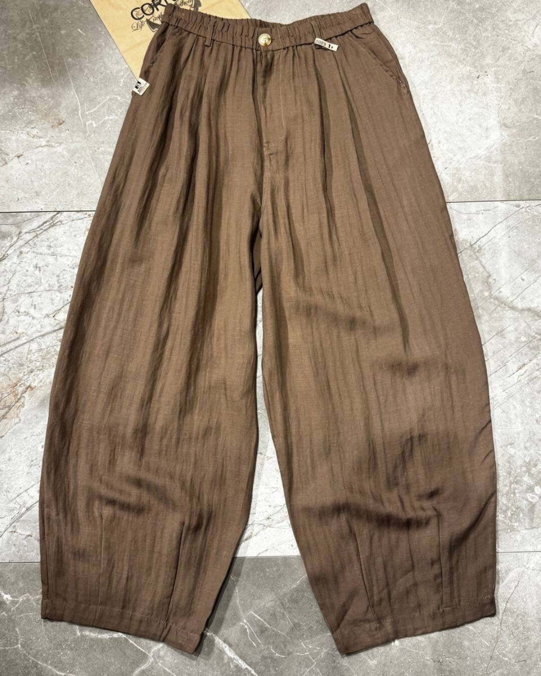 Льняные штаны Maison Mihara — изображение 5