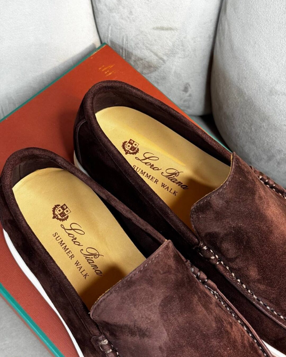 Лоферы Loro Piana Cofee — изображение 7