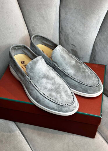 Лоферы Loro Piana Asphalt Grey