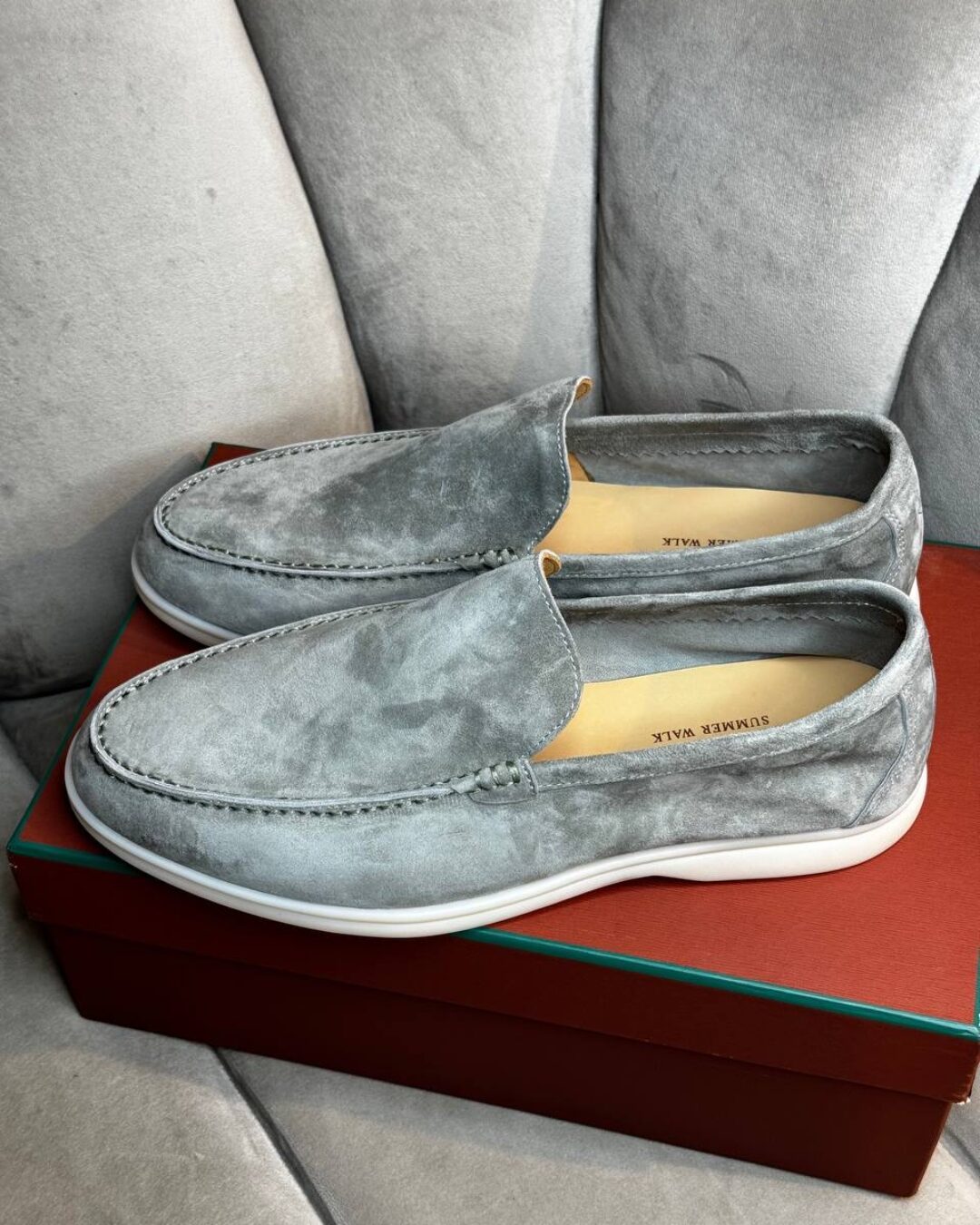 Лоферы Loro Piana Asphalt Grey — изображение 3